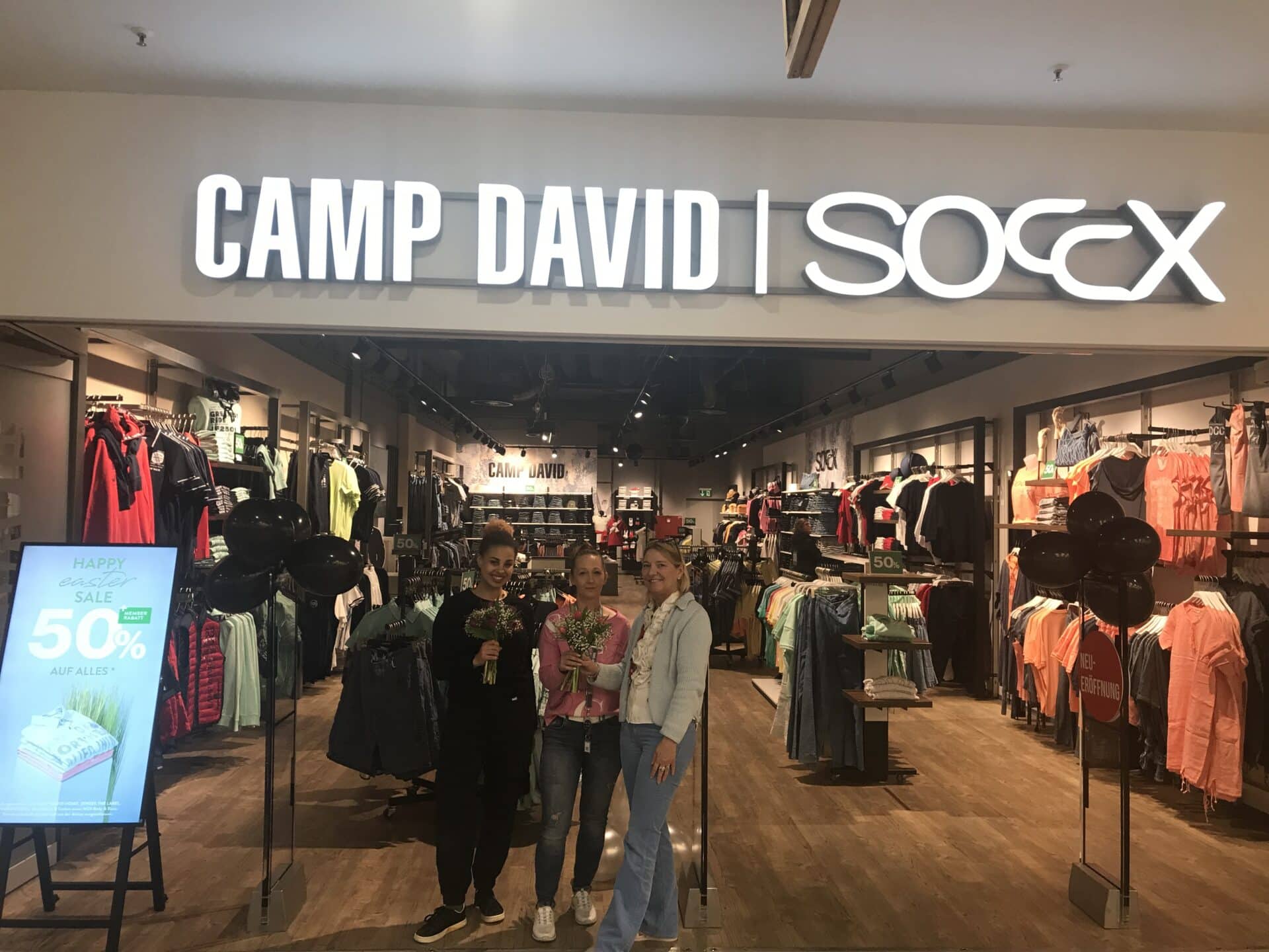 CAMP DAVID / SOCCX eröffnet im market Oberfranken