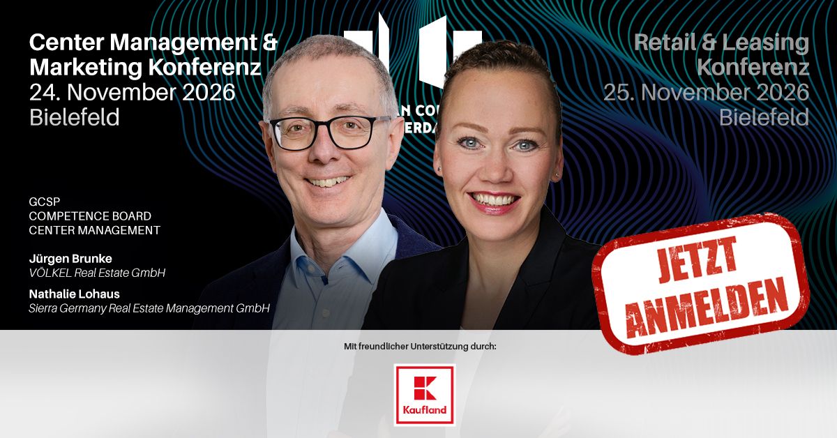 JÜRGEN BRUNKE IST MITORGANISATOR DER POWER DAYS DES GERMAN COUNCIL OF SHOPPING PLACES